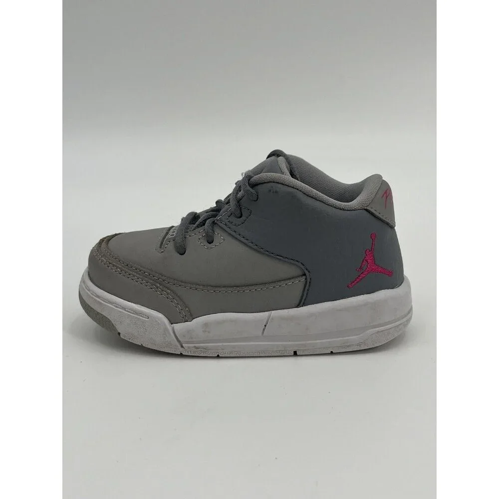 Nike Air Jordan‎ Flight Origin 3 Size 6C Style 820252-009 Gray Pink Shoes
